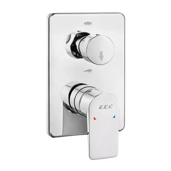 Eca Dalia Krom Ankastre Banyo/Duş 2 Yollu Sıva Üstü 102167242-KDE ürün görseli 1