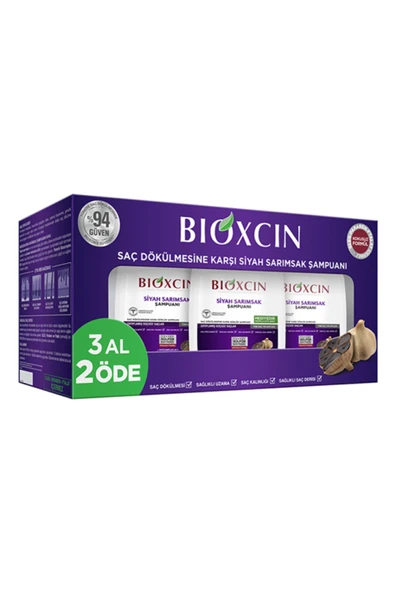 BIOXCIN SİYAH SARIMSAK ŞMPUANI 3AL 2ÖDE ürün görseli 1