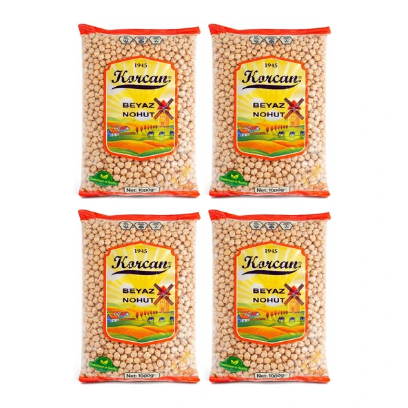 Korcan Beyaz Nohut 1 kg 8 mm x 4 Adet ürün görseli 1