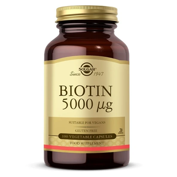 Solgar Biotin 5000 Mcg 100 Kapsül ürün görseli 1