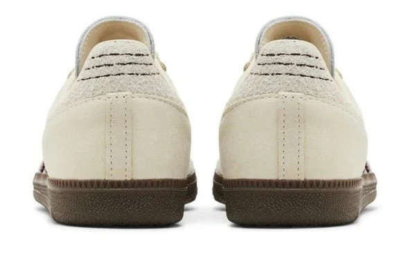 Adidas Samba OG Wonder White Maroon - Resim 4