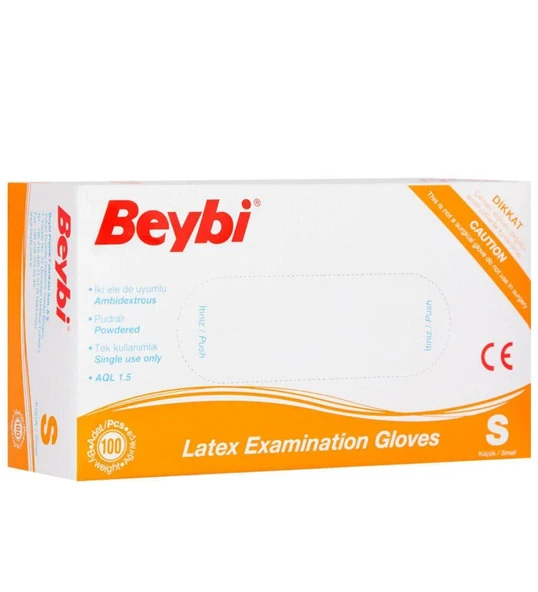 BEYBİ LATEX PUDRALI SMALL 100 LÜ ürün görseli 1