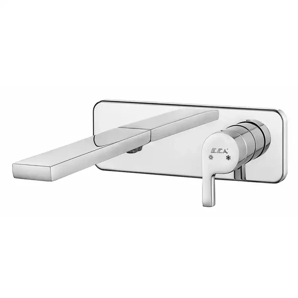 Eca İcon Krom Ank. Lavabo Batarya Sıva Üst Tek Rozet 102167601H-K ürün görseli 1