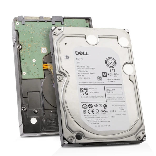 DELL Exos 7E8 8TB 7.2K 12G 512e SAS 3.5 Sunucu Harddisk ST8000NM0185 0M40TH 2FF212-150 ürün görseli 1