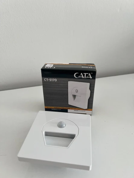 CATA SENSÖRLÜ KOLİDOR AYDINLATMASI BEYAZKASA 1W - Resim 2