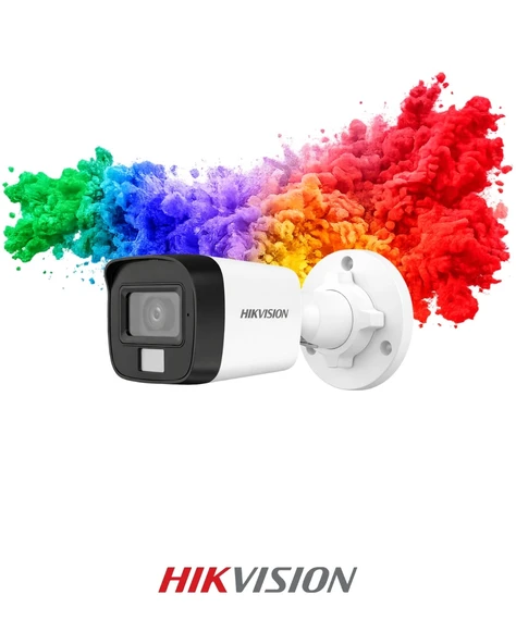 Hikvision Işıklı 2MP Güvenlik Kamerası DS-2CE16D0T-EXLPF 2.8mm Gece Renkli Kamera ürün görseli 1