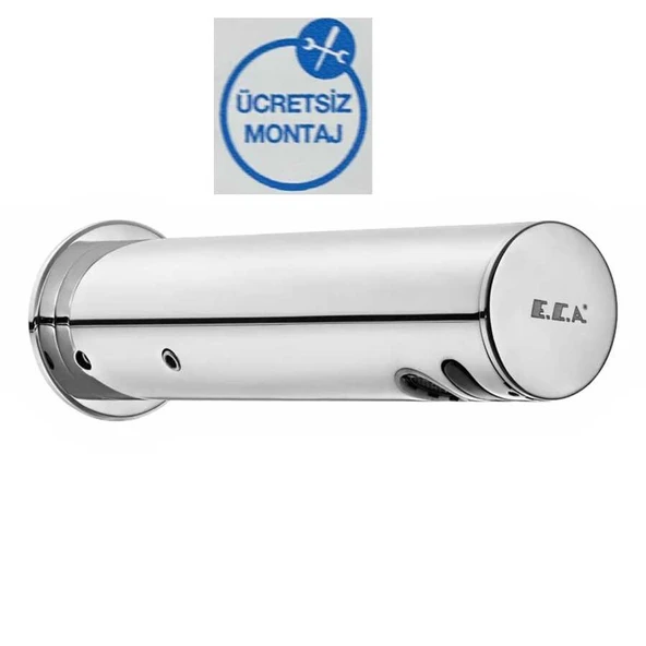 Eca Krom Fotoselli Aplike Lavabo Musluğu Pilli 108109004 Çift Su ürün görseli 1