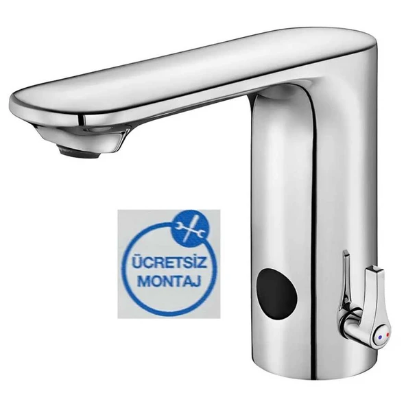Eca Compact Krom Fotoselli Lavabo Bataryası Elektrikli 108108044 ürün görseli 1