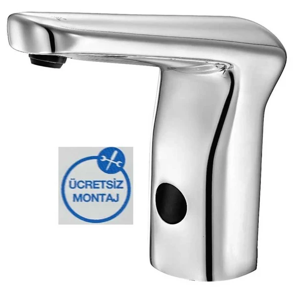 Eca Krom Fotoselli Lavabo Musluğu Elektrikli 108108048 Tek Su Gir ürün görseli 1