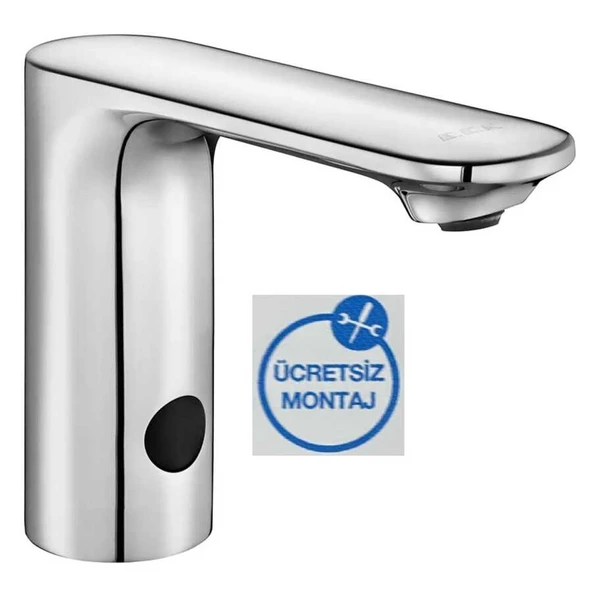 Eca Compact Krom Fotoselli Lavabo Musluğu Pilli 108108038 ürün görseli 1