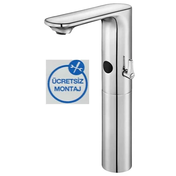 Eca Compact Krom Fotoselli Yüksek Tip Lavabo Bat. Pilli 108108036 ürün görseli 1