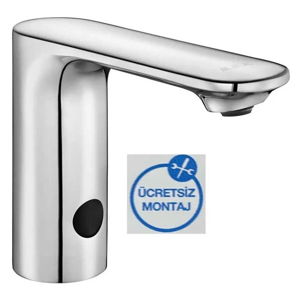 Eca Compact Krom Fotoselli Lavabo Musluğu Elektrikli 108108043 ürün görseli 1