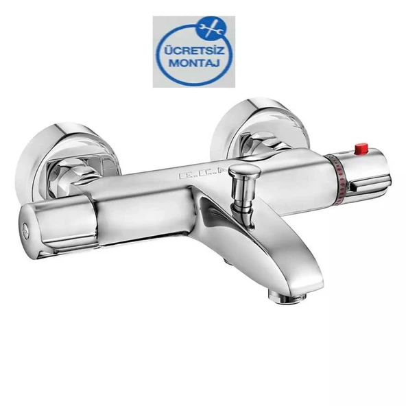 Eca Krom Termostatik Banyo Bataryası 102102340 Duş Seti Hariçtir ürün görseli 1