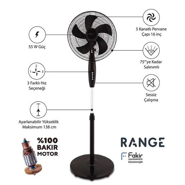 Range SF 1655 Cooling Ayaklı Vantilatör ürün görseli 1