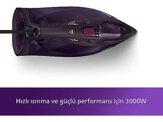Phılıps Azur DST7061/30 Buharlı Ütü - Koyu Mor - Resim 2