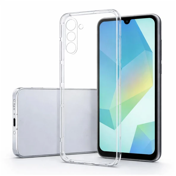 Samsung Galaxy A16 4G / 5G İle Uyumlu Kılıf Şeffaf Kamera Korumalı 3D ürün görseli 1