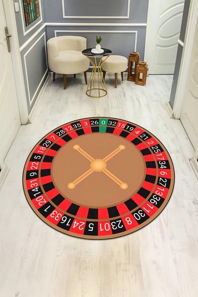 Dijital Baskı Modern Kaymaz Taban Halı H0383 RENKLİ 100 X 100 ürün görseli 1