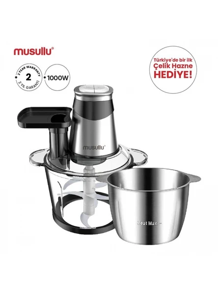 Musullu Rendeli Doğrayıcı 1000W 3lt ürün görseli 1