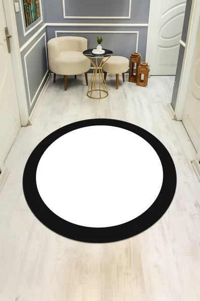 Dijital Baskı Modern Kaymaz Taban Halı H0325 RENKLİ 140 X 140 ürün görseli 1