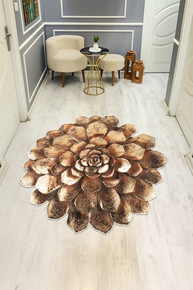 Dijital Baskı Modern Kaymaz Taban Halı H0431 RENKLİ 80 X 80 ürün görseli 1
