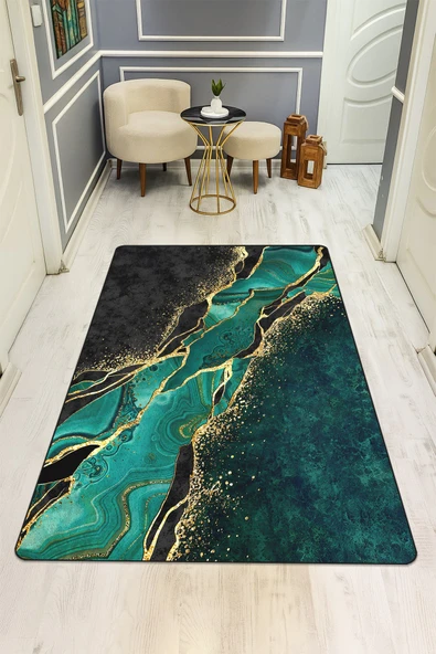 Modern Desenli Dijital Baskı Kaymaz Taban Halı H0137 RENKLİ 200 X 300 ürün görseli 1