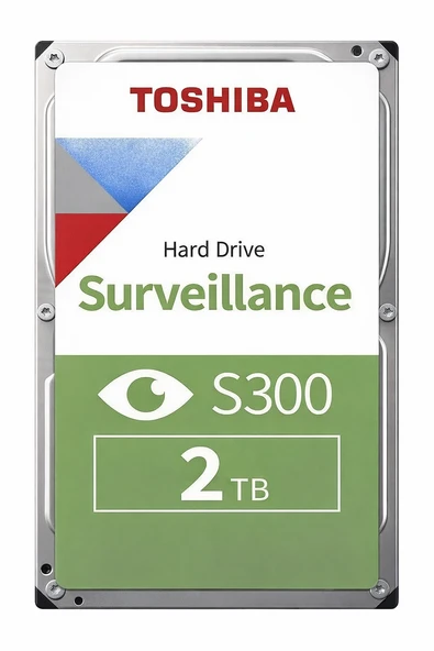 Toshiba S300 2TB Güvenlik Kamera Hard Diski 5400RPM SATA3 128MB DVR NVR HDD ürün görseli 1