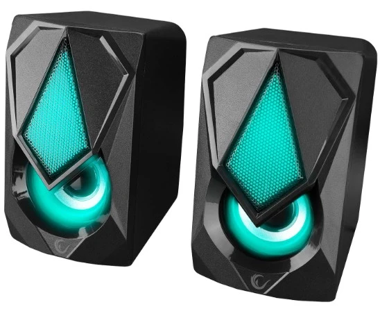 Rampage RMS-G19 2.0 5 Watt LED Işıklı Siyah Multimedia Speaker ürün görseli 1