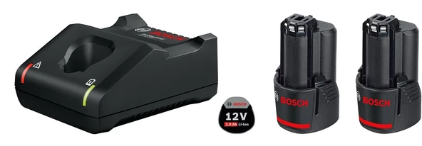 Bosch Professional GAL 12V-40 +2 x GBA 2,0Ah Şarj Cihazı -  1600A019R8 ürün görseli 1