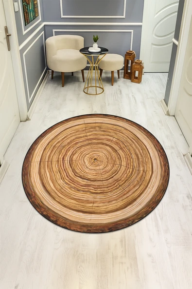 Dijital Baskı Modern Kaymaz Taban Halı H0328 RENKLİ 180 X 180 ürün görseli 1