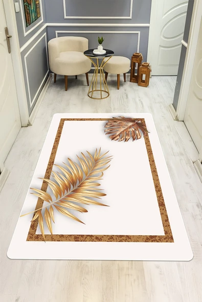 Modern Desenli Dijital Baskı Kaymaz Taban Halı H0142 RENKLİ 100 X 200 ürün görseli 1
