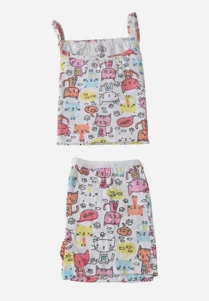 Kız Çocuk Atlet Boxer Takımı - Resim 4