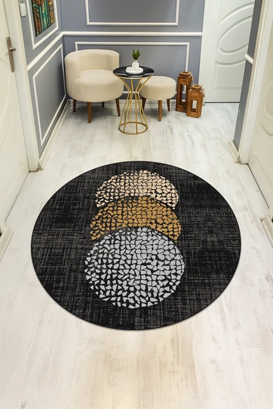Dijital Baskı Modern Kaymaz Taban Halı H0327 RENKLİ 100 X 100 ürün görseli 1