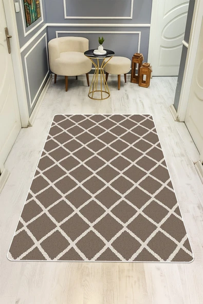 Modern Desenli Dijital Baskı Kaymaz Taban Halı H0202 RENKLİ 180 X 280 ürün görseli 1
