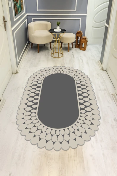 Modern Desenli Lazer Kesim Dijital Baskı Kaymaz Taban Halı H0423 RENKLİ 140 X 200 ürün görseli 1