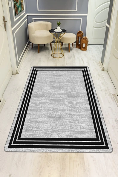 Modern Desenli Dijital Baskı Kaymaz Taban Halı H0208 RENKLİ 100 X 300 ürün görseli 1