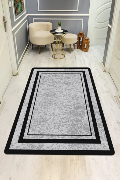 Modern Desenli Dijital Baskı Kaymaz Taban Halı H0172 RENKLİ 180 X 280 ürün görseli 1