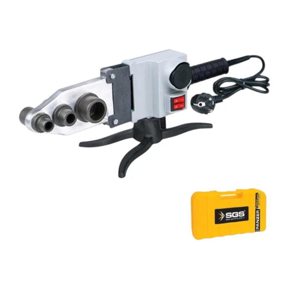 SGS SGS348 PPRC Boru Kaynak Makinesi 1500W Çift Rezistans 50-300°C Polisajlı Alüminyum ürün görseli 1