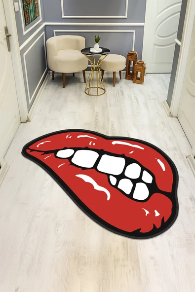 Modern Desenli Lazer Kesim Dijital Baskı Kaymaz Taban Halı H0410 RENKLİ 180 X 280 ürün görseli 1