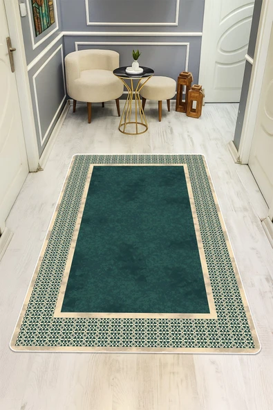 Modern Desenli Dijital Baskı Kaymaz Taban Halı H0200 RENKLİ 160 X 230 ürün görseli 1