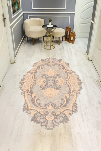 Modern Desenli Lazer Kesim Dijital Baskı Kaymaz Taban Halı H0456 RENKLİ 200 X 300 ürün görseli 1