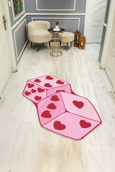Kalpli Zar Desenli Lazer Kesim Dijital Baskı Kaymaz Taban Halı H0401 RENKLİ 200 X 300 ürün görseli 1