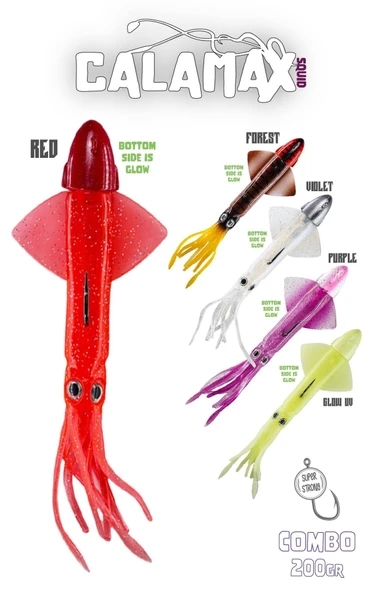 Fujin Calamax 200gr Combo Squid Silikon Yem ürün görseli 1
