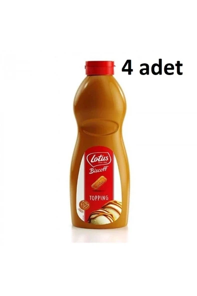 LOTUSS Biscoff Topping Sauce süsleme sos 1 kg x 4 adet ürün görseli 1
