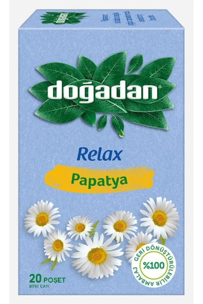 Doğadan DOĞADAN BİTKİ ÇAYI PAPATYA 20 Lİ - 12 ADET ürün görseli 1