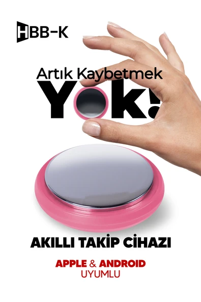 Plus Tag Android & IOS Uyumlu Airtag Akıllı Gps Takip Cihazı (Pembe) ürün görseli 1