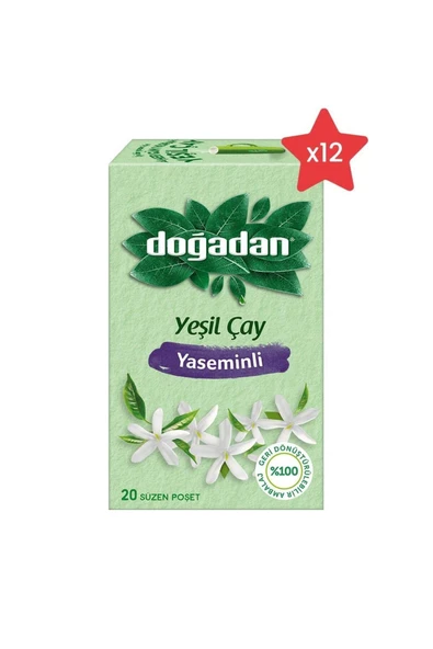 Doğadan Yeşil Çay Yaseminli X 12 ürün görseli 1