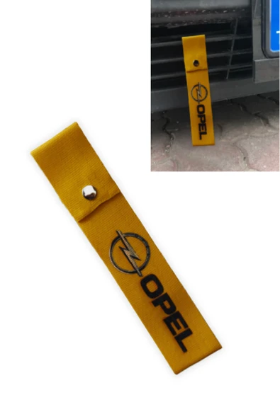 Opel Uyumlu Çıt Çıtlı Sarı Tampon Dili Çeki İpi - Spor Görünümlü Oto Tampon Sticker & Arma Aksesuar ürün görseli 1