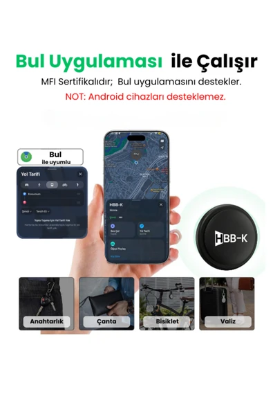 Basic Tag Takip Cihazı ( İOS Uyumlu) - Resim 5