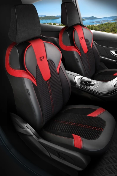 PANDA MONTE CARLO SERİSİ VELOR KADİFE KUMAŞ OTO KOLTUK KILIFI - TAM SET ürün görseli 1