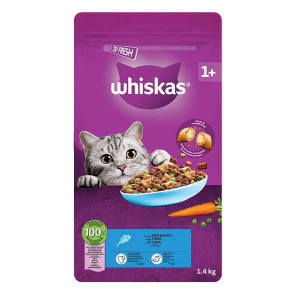 Whiskas Ton Balıklı Kuru Mama 1.4 Kg ürün görseli 1